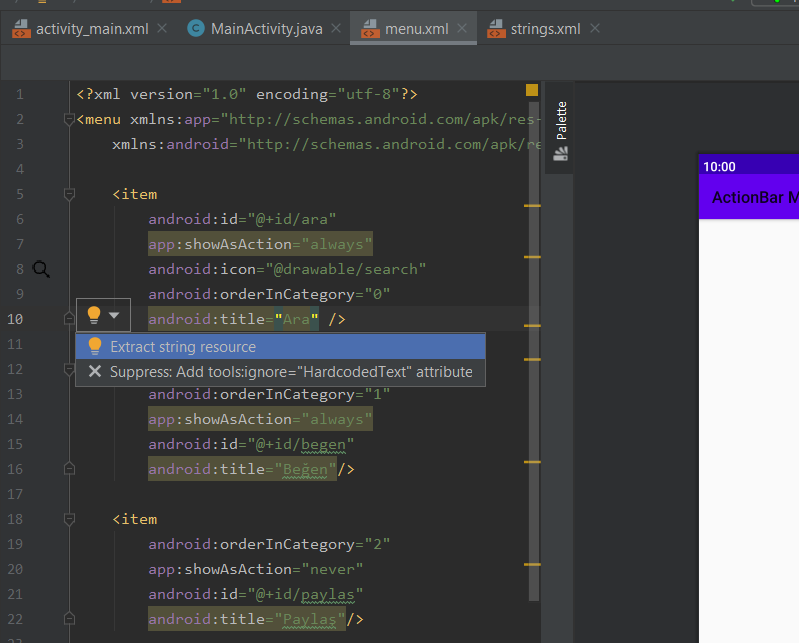 strings.xml Dosyasının Kullanımı – Android Uygulamasının Adını Değiştirme